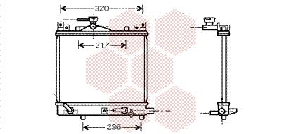 VAN WEZEL Радиатор, охлаждение двигателя 52002058